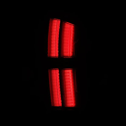 AlphaRex 16-23 Toyota Tacoma NOVA-Series Prismatic LED Tail Lights Black