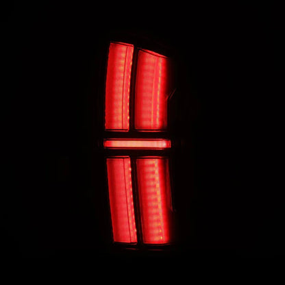 AlphaRex 16-23 Toyota Tacoma NOVA-Series Prismatic LED Tail Lights Black
