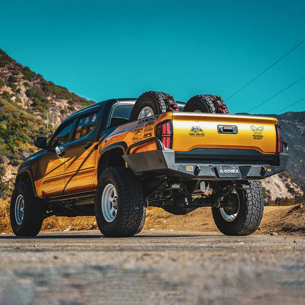 AlphaRex 16-23 Toyota Tacoma NOVA-Series Prismatic LED Tail Lights Black