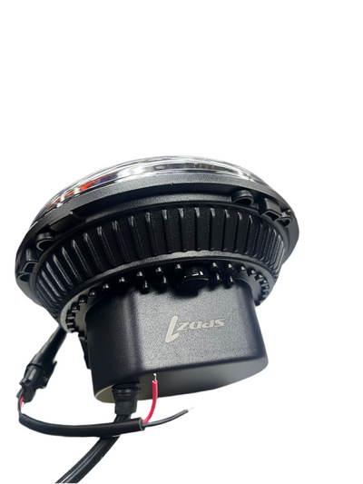 SPDZ1 Oculus 7” RGB LED Headlights with LED RGB Fog Light Kit – App Controlled Multi-Mode Halo