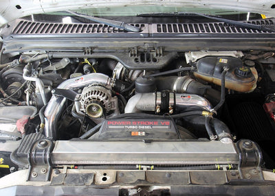 HPS Hot & Cold Side Charge Pipe with CAC Hose Intercooler Boots, 03-07 Ford F450 Superduty Powerstroke 6.0L Diesel Turbo