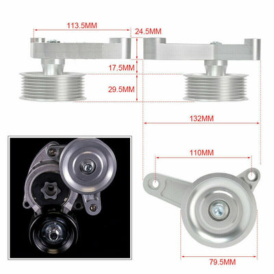 K Series Swap Adjustable EP3 Idler Pulley Belt Kit For Civic Integra Honda Tuned K20