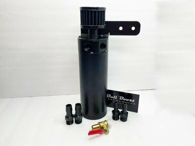 Universal Large 7.5 oz Oil Catch Can Reservoir Tank with Mount Bracket