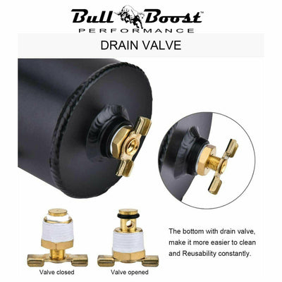 Pro Series Universal Oil Catch Can  2 Port -10AN Breather 750mL Baffle Tank