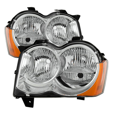 SPYDER Xtune Jeep Grand Cherokee 08-10 Halogen Model OnlyOEM Style Headlights Chrome HD-JH-JGC08-AM-C 9034527