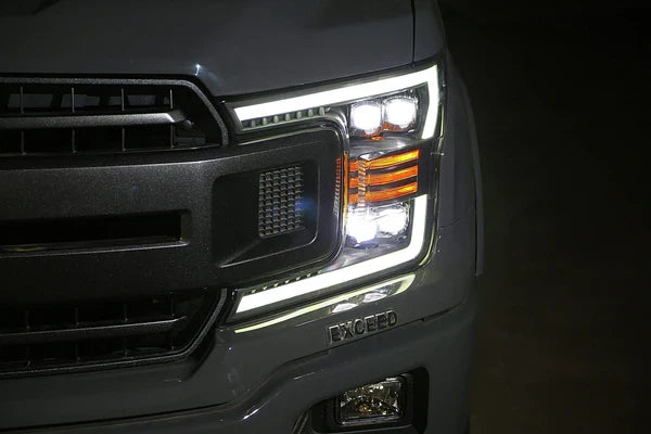 AlphaRex 18-20 Ford F150 NOVA-Series LED Projector Headlights Chrome