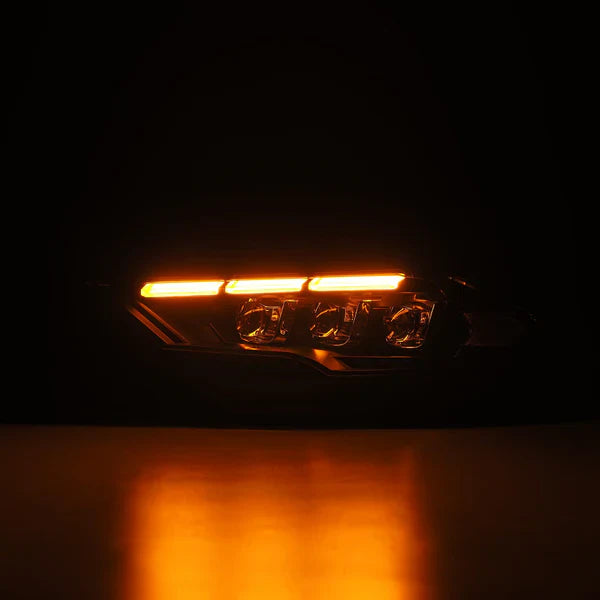 AlphaRex 18-23 Ford Mustang MK II NOVA-Series LED Projector Headlights Black