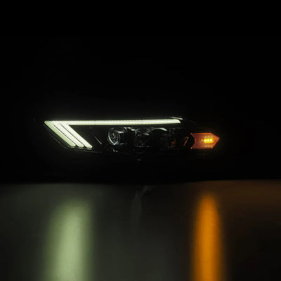 AlphaRex 18-23 Ford Mustang NOVA-Series LED Projector Headlights Black