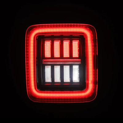 AlphaRex 18-23 Jeep Wrangler JL NOVA Prismatic LED Taillights Alpha-Black