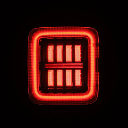 AlphaRex 18-23 Jeep Wrangler JL NOVA Prismatic LED Taillights Alpha-Black