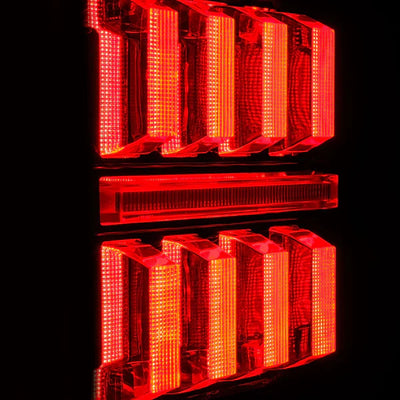 AlphaRex 18-25 Jeep Wrangler JL NOVA-Series Prismatic LED Tail Lights Black-Red