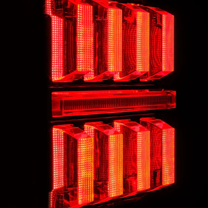 AlphaRex 18-25 Jeep Wrangler JL NOVA-Series Prismatic LED Tail Lights Black-Red