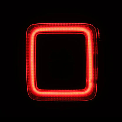 AlphaRex 18-25 Jeep Wrangler JL NOVA-Series Prismatic LED Tail Lights Black-Red