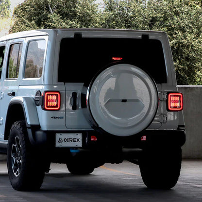 AlphaRex 18-24 Jeep Wrangler JL NOVA-Series Prismatic LED Tail Lights Clear