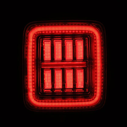 AlphaRex 18-24 Jeep Wrangler JL NOVA-Series Prismatic LED Tail Lights Clear