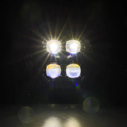 AlphaRex 18-25 Jeep Wrangler JL/Gladiator JT NOVA-Series LED Projector Headlights Alpha-Black