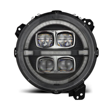 AlphaRex 18-25 Jeep Wrangler JL/Gladiator JT NOVA-Series LED Projector Headlights Black