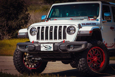 AlphaRex 18-25 Jeep Wrangler JL/Gladiator JT NOVA-Series LED Projector Headlights Black