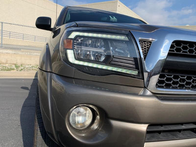 AlphaRex 05-11 Toyota Tacoma LUXX-Series LED Crystal Headlights Chrome