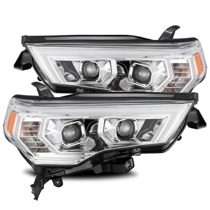 AlphaRex 14-20 Toyota 4Runner PRO-Series Halogen Projector Headlights Chrome