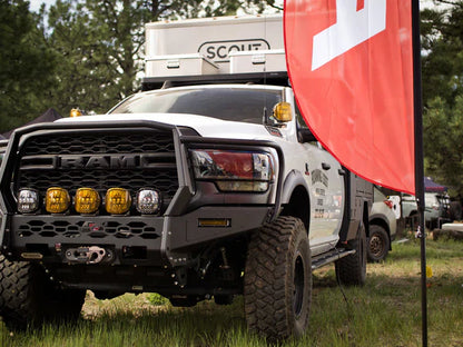 AlphaRex 19-24 Ram 2500/3500/4500/5500 PRO-Series Halogen Projector Headlights Black