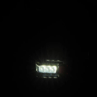 AlphaRex 19-25 Chevrolet Silverado 1500 / 20-25 Silverado 2500HD/3500HD LUXX-Series LED Tail Lights Black Red