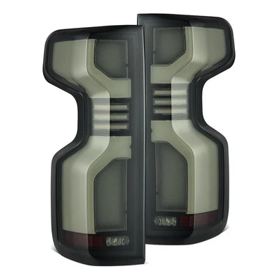 AlphaRex 19-25 Chevrolet Silverado 1500 / 20-25 Silverado 2500HD/3500HD LUXX-Series LED Tail Lights Black