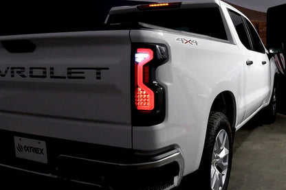 AlphaRex 19-25 Chevrolet Silverado 1500 / 20-25 Silverado 2500HD/3500HD PRO-Series LED Tail Lights Jet Black