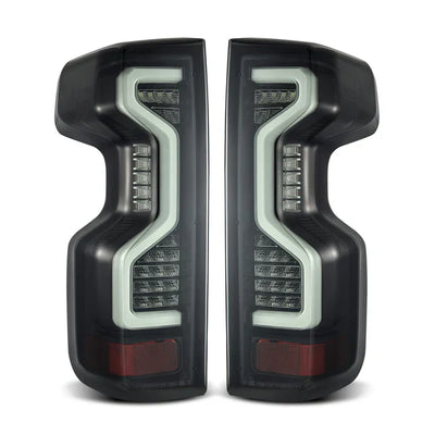 AlphaRex 19-25 Chevrolet Silverado 1500 / 20-25 Silverado 2500HD/3500HD PRO-Series LED Tail Lights Jet Black