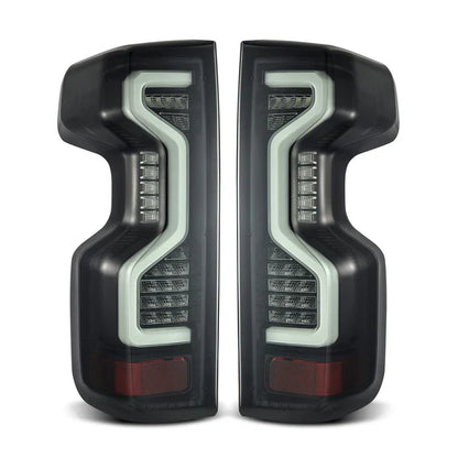AlphaRex 19-25 Chevrolet Silverado 1500 / 20-25 Silverado 2500HD/3500HD PRO-Series LED Tail Lights Jet Black