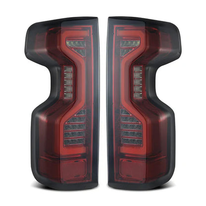 AlphaRex 19+ Chevrolet Silverado 1500/2500HD/3500HD PRO-Series LED Tail Lights Red Smoke