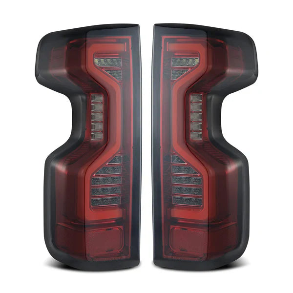 AlphaRex 19+ Chevrolet Silverado 1500/2500HD/3500HD PRO-Series LED Tail Lights Red Smoke
