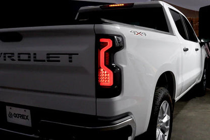 AlphaRex 19+ Chevrolet Silverado 1500/2500HD/3500HD PRO-Series LED Tail Lights Red Smoke