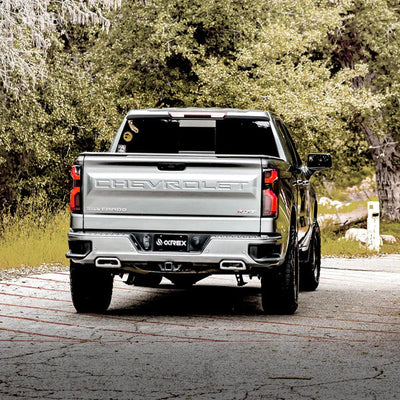 AlphaRex 19-25 Chevrolet Silverado 1500 / 20-25 Silverado 2500HD/3500HD LUXX-Series LED Tail Lights Black Red