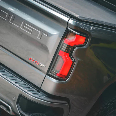 AlphaRex 19-25 Chevrolet Silverado 1500 / 20-25 Silverado 2500HD/3500HD LUXX-Series LED Tail Lights Black