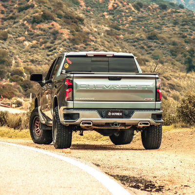 AlphaRex 19-25 Chevrolet Silverado 1500 / 20-25 Silverado 2500HD/3500HD LUXX-Series LED Tail Lights Black Red