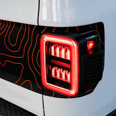 AlphaRex 19-25 Jeep Gladiator JT NOVA-Series Prismatic LED Tail Lights Alpha-Black
