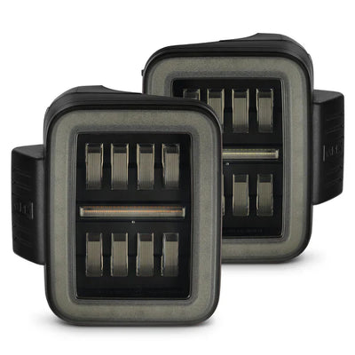 AlphaRex 19-25 Jeep Gladiator JT NOVA-Series Prismatic LED Tail Lights Alpha-Black