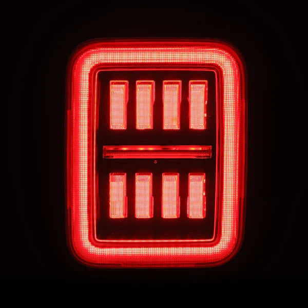 AlphaRex 19-25 Jeep Gladiator JT NOVA-Series Prismatic LED Tail Lights Chrome