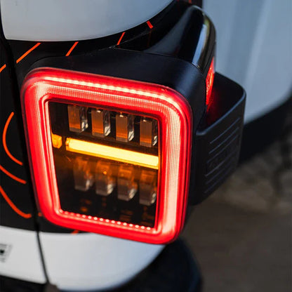 AlphaRex 19-25 Jeep Gladiator JT NOVA-Series Prismatic LED Tail Lights Black-Red