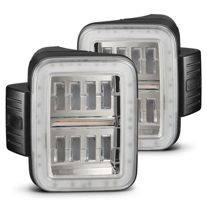 AlphaRex 19-25 Jeep Gladiator JT NOVA-Series Prismatic LED Tail Lights Chrome