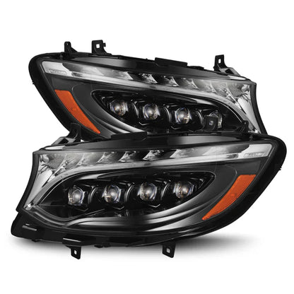 AlphaRex 19-24 Mercedes-Benz Sprinter NOVA-Series LED Projector Headlights Alpha-Black