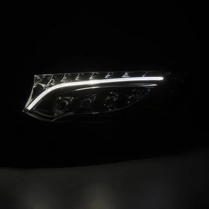 AlphaRex 19-24 Mercedes-Benz Sprinter NOVA-Series LED Projector Headlights Black