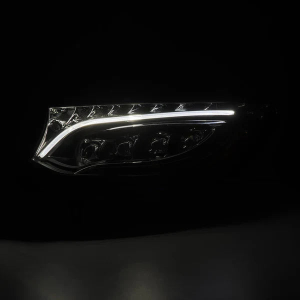 AlphaRex 19-24 Mercedes-Benz Sprinter NOVA-Series LED Projector Headlights Black