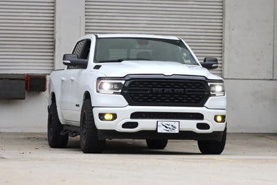 AlphaRex 19-24 Ram 1500 (MK II 2500 Style) PRO-Series Halogen Projector Headlights Alpha-Black