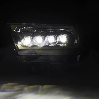 AlphaRex 19-24 Ram 1500 (MK II 2500 Style) NOVA-Series LED Projector Headlights Alpha-Black