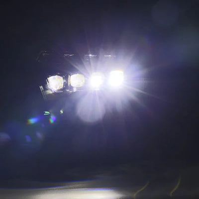 AlphaRex 19-24 Ram 1500 (MK II 2500 Style) NOVA-Series LED Projector Headlights Alpha-Black