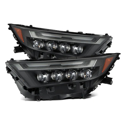 AlphaRex 19-25 Toyota RAV4 (High Trim) NOVA-Series LED Projector Headlights Black