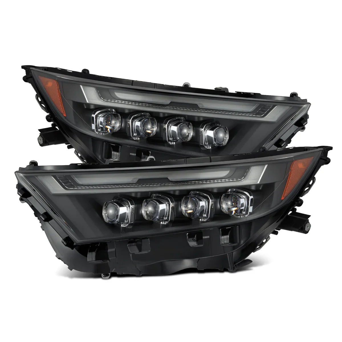AlphaRex 19-25 Toyota RAV4 (Low Trim) NOVA-Series LED Projector Headlights Black