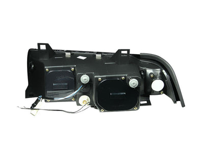 Anzo 1992-1998 BMW 3 Series E36 Projector Headlights w/ Halo Black (CCFL) G